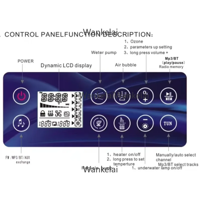 Indoor Outdoor Hydrotherapy Jacuzzi Massage Tub Big Spa with Control Panel 380V 220V 110V - Indoor Bathtub for Relaxation