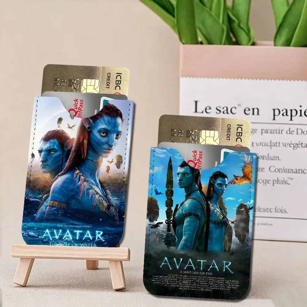 A-Avatar Ultra-Thin Mini Leather Card Holder Wallets for Men Women Lightweight Soft Genuine Leather Credit Card