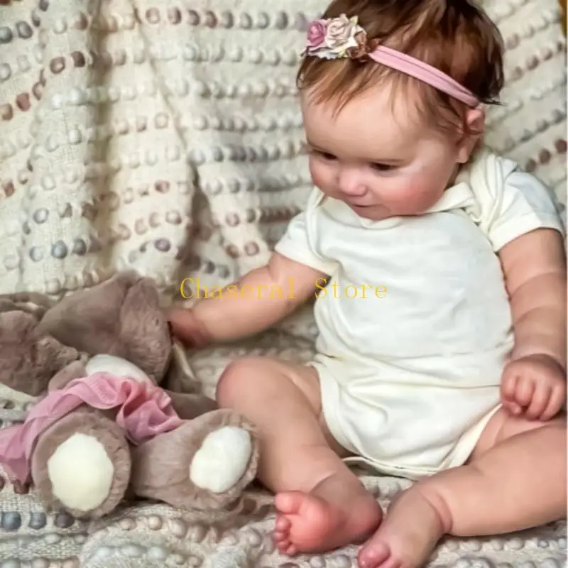 E7ce Reborns Babypuppen mit realistischen Adern, 19,69 Zoll Neugeborene Baby Girls Dolls Kid