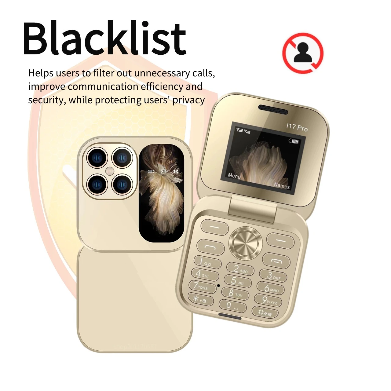Palm Cute Flip Phone Magic Voice Push Button Dual Sim Small Size Blacklist Torch Portable Folded Cellphone For Senior Cheap