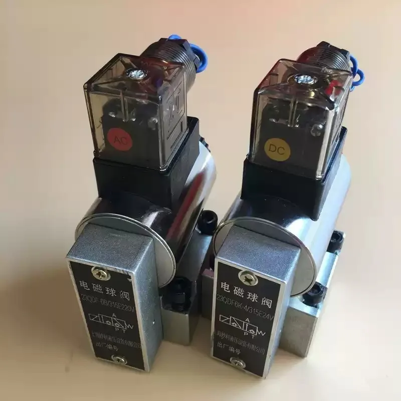 Solenoid Ball Valve 23QDF6K/315E24 B24 DC24V 23QDF6B/31.5B220 E220AC220V High Pressure Hydraulic Directional Control Component