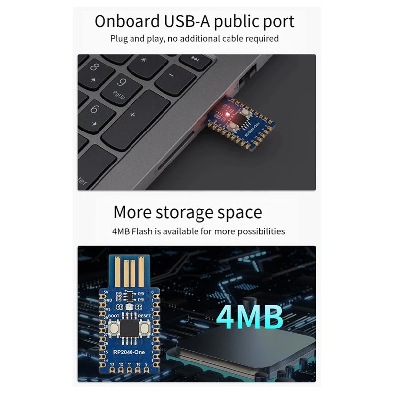 For Raspberry Pi Pico 2 RP2350 One Mini Board Type-A RP2350A RP2350-One