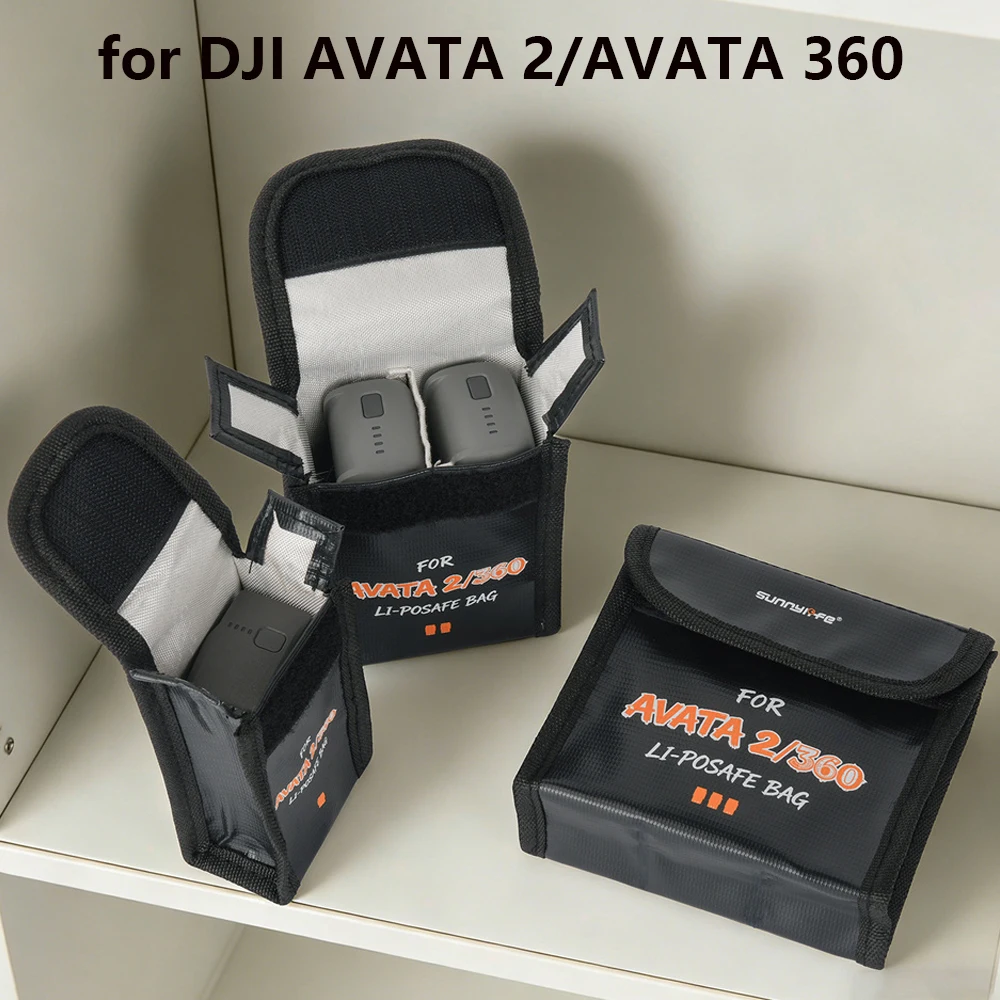 

Drone LiPo Battery Safe Bag For DJI Avata 360 Explosion-proof Protective Bag Lithium Battery Storage Case for DJI Avata 2 Drone