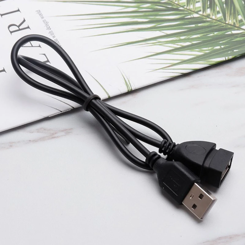 USB 2.0 Cable Extension Cable 0.6m/1m/1.5m Wired Data Transmission Line Ultra-High-Speed Display Projector Data Extension Cable