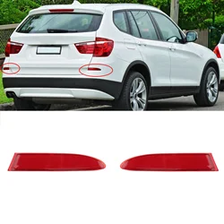 Car Rear Bumper Reflector Smooth Surface Waterproof Red Lens Left 63147217315 Right 63147217316 Fit For BMW F25 X3 2011-2014