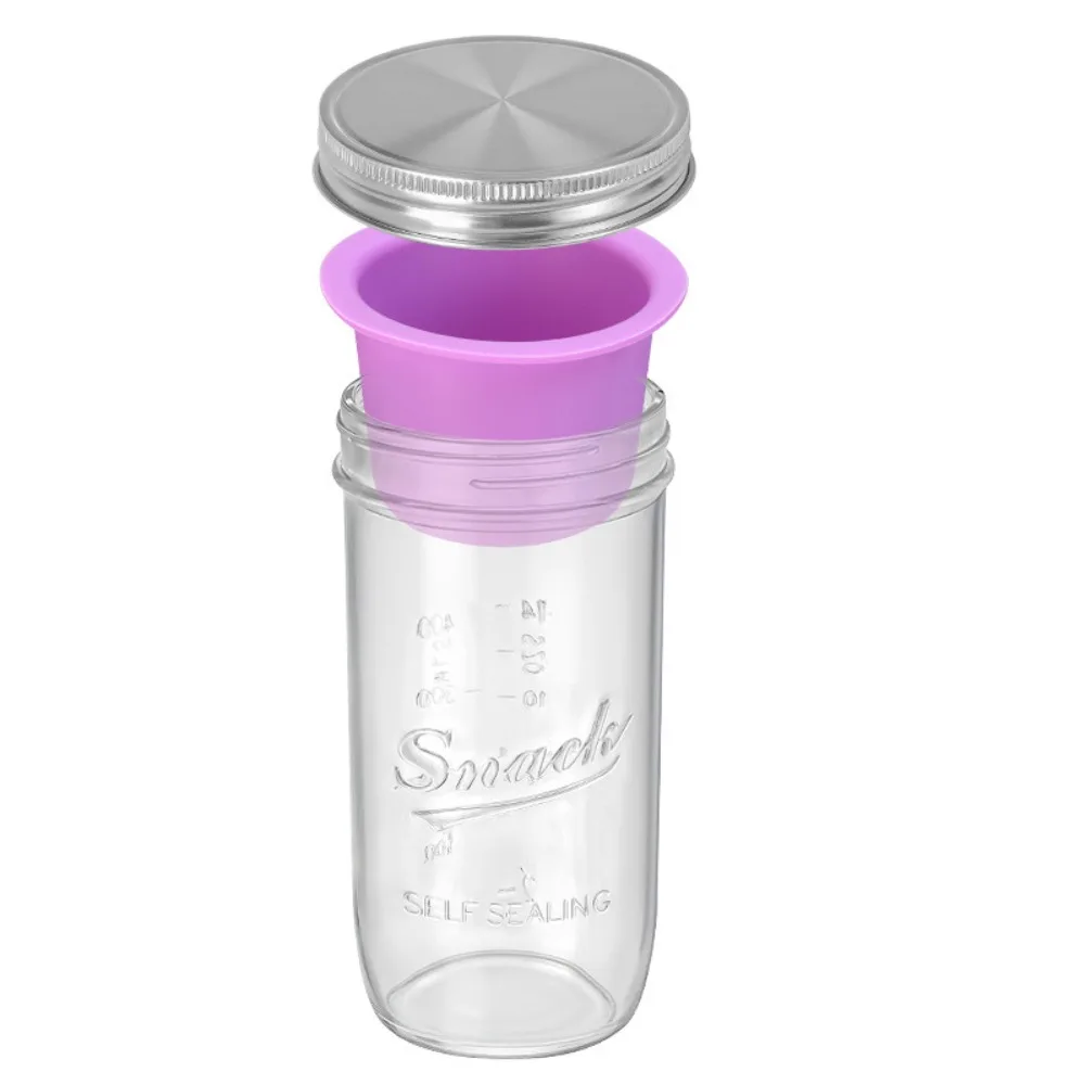 

Портативные стеклянные банки для салата 16/24 унции, герметичные контейнеры для салата с широким горлом, с крышкой и стаканчиком для соуса, для хранения продуктов и подготовки обедов