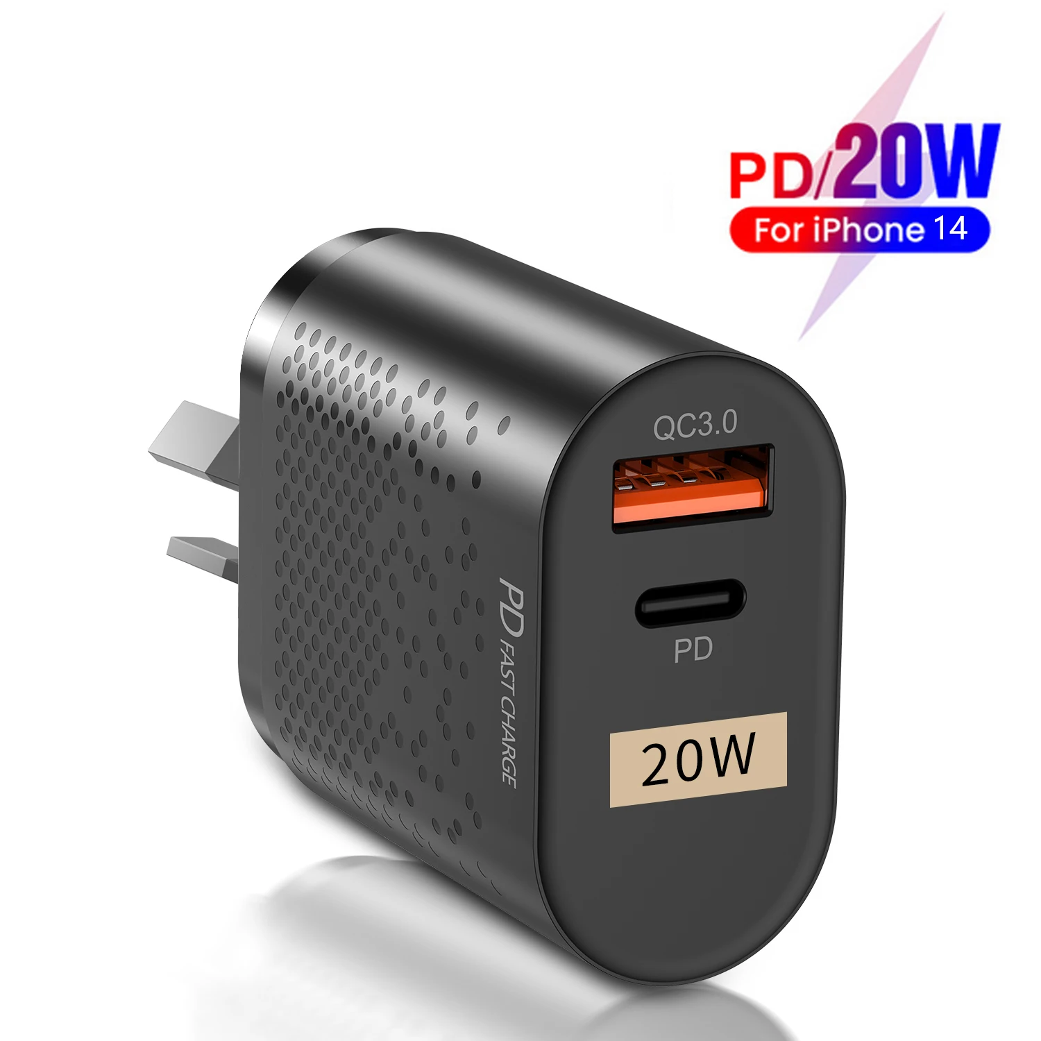 PD 20W QC3.0 USB Charger 3A Fast Charger for Australia New Zealand AU Plug Wall Charger For iphone 14 Samsung Fast Charging