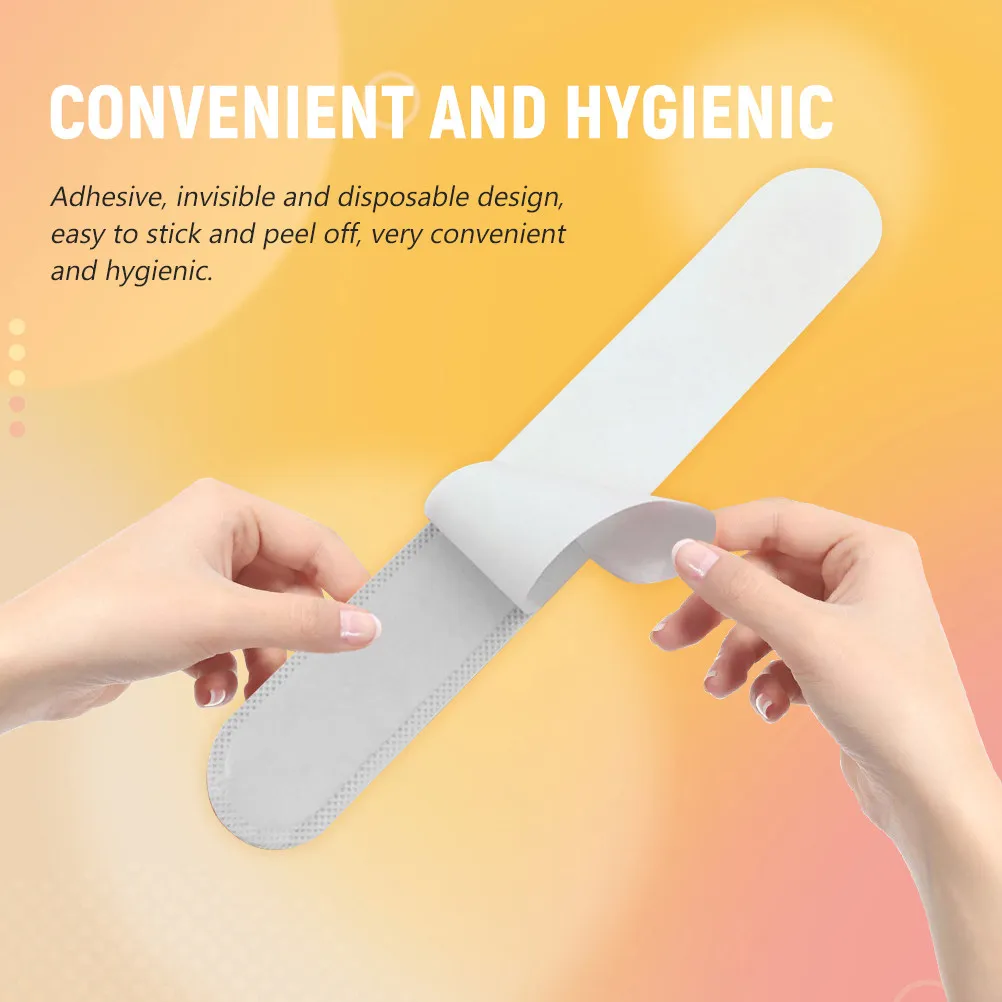 

40Pcs Disposable Hat Sweat Pads Non-Woven Caps Sweat Absorption Stickers Adhesive Invisible Hat Liner Sweatband