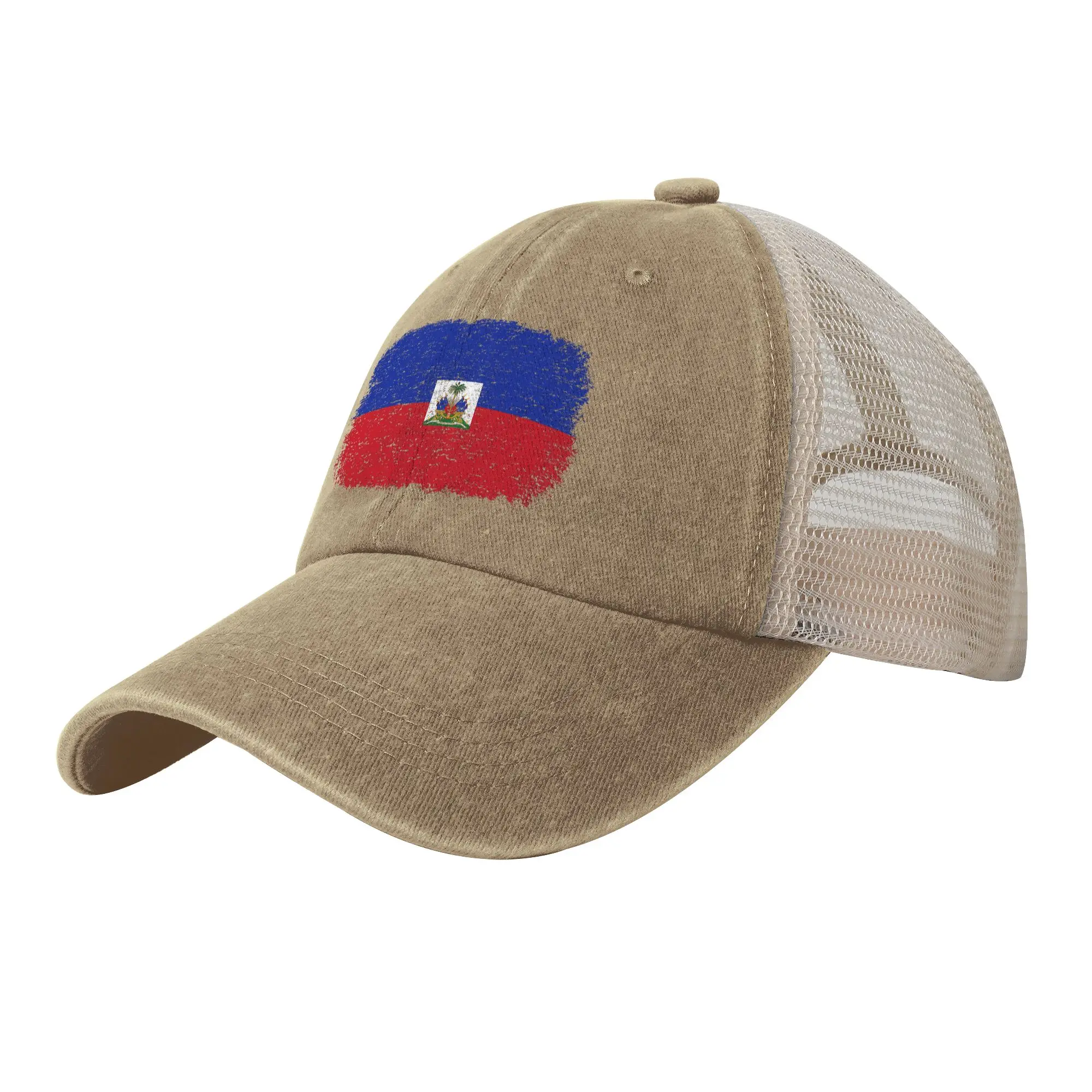 Gorras de béisbol vintage con bandera de Haití, gorras de camionero personalizadas DIY, gorras de béisbol para hombre adulto, estilo Y2K, lindas gorras de tenis y skate para el sol de verano
