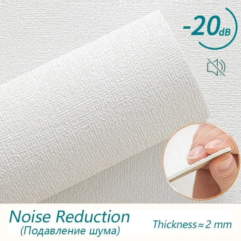 3D Linen Thickened Wallpaper Self-Adhesive PVC Waterproof Wall Sticker Home Decor Living Room Bedroom Bathroom Decoration