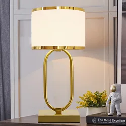 Post Modern Light Luxury Study Bedroom Bedside Lamp North European Model Room Exhibition Hall Living Room Hotel Metal Table Lamp