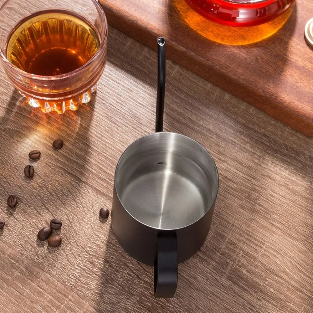 

Чайник для кофе, 350 мл, узкий носик, чайник из нержавеющей стали с гусиной шеей и крышкой, ручная кофеварка