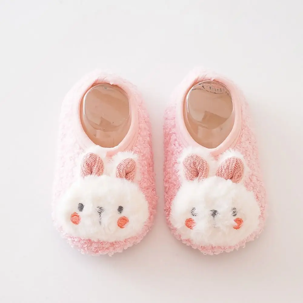 Baby Socks Winter Baby Boy Girl Booties Fluff Soft Toddler Shoes First Walkers Anti-slip Warm Newborn Infant Crib Shoes Moccasin