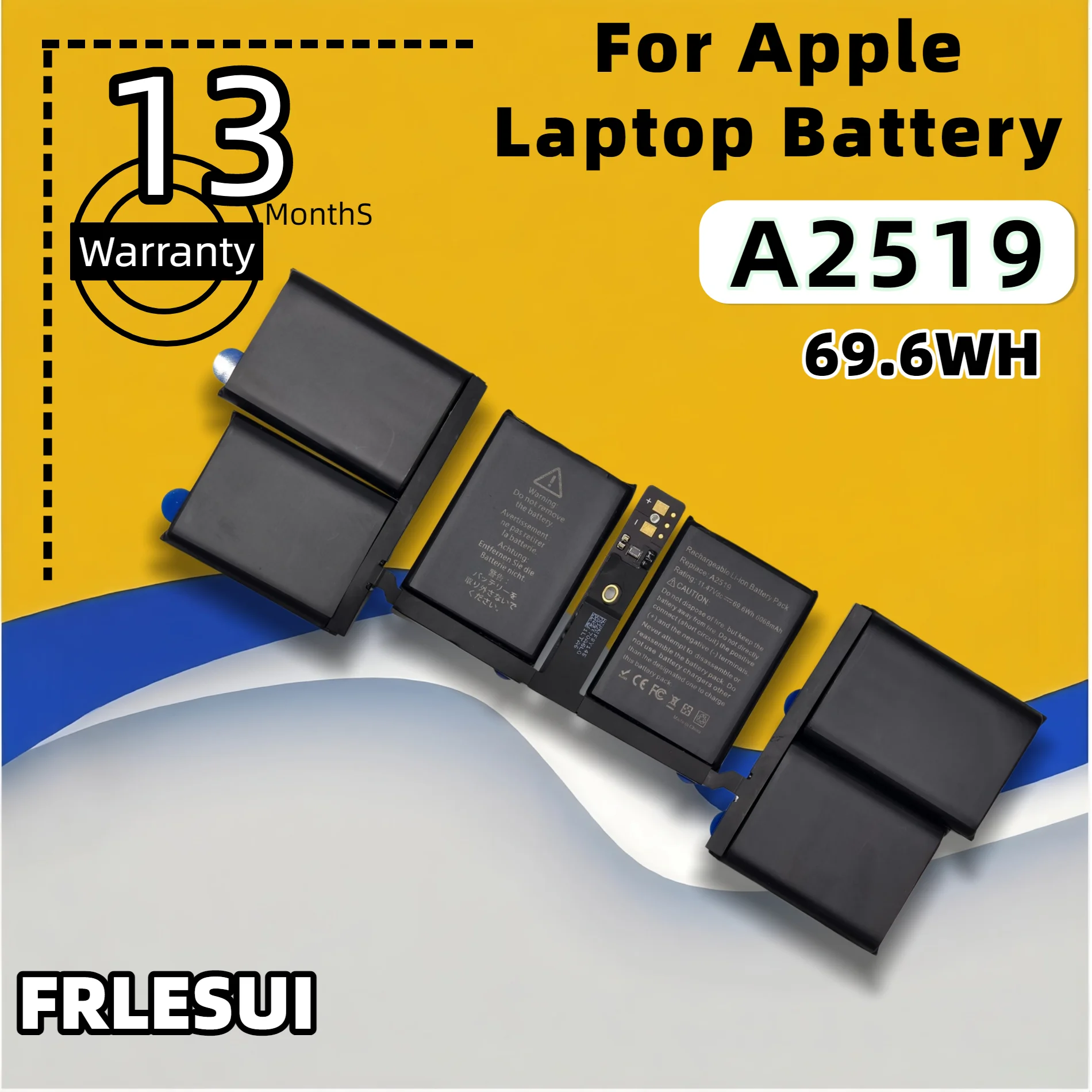 

A2519 For Apple Laptop Battery MacBook Pro 14" Notebook Smart A2442 M1 Retina MKGT3LL/A MKGR3LL 2021 Year 13 Months Warranty