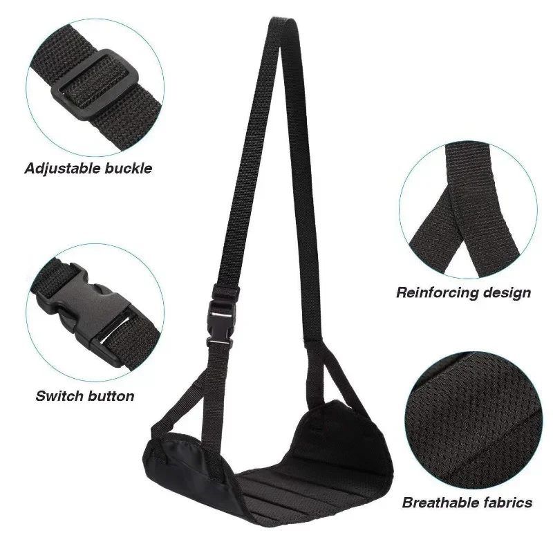 Aircraft Rest Foot Office Hanging Adjustable Simple Leg Hammock Accessories Table Feet Stool Work Flying Travel Rest Foot Pad