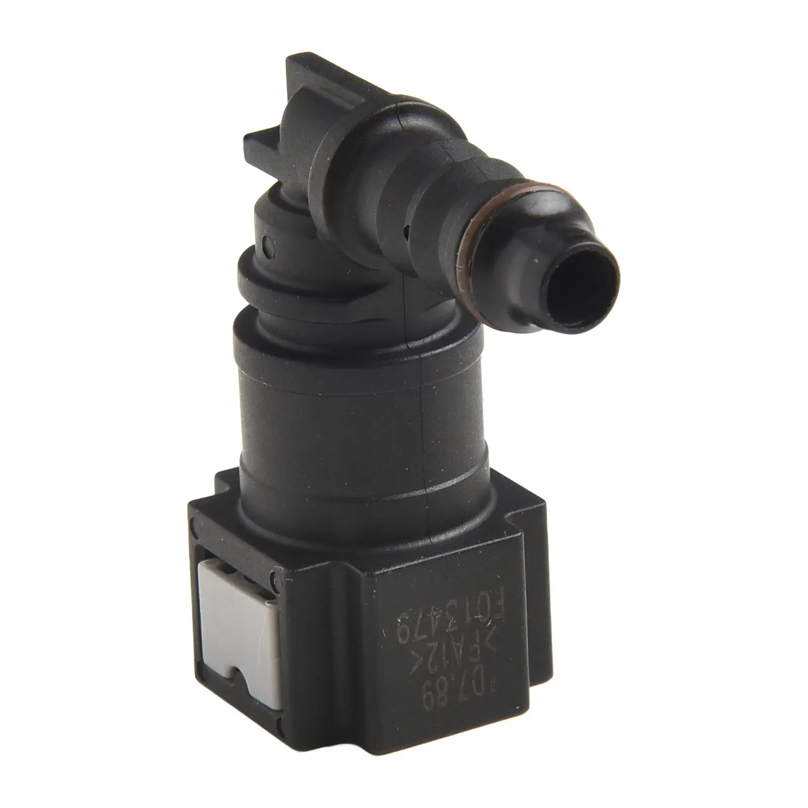 Fuel Hose Quick Connectors Compatible with 6 mm ID Nylon Tubing Set of Four with Two 90 Degree and One Straight Design