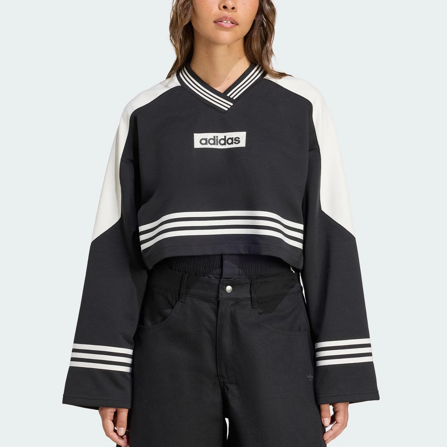 Adidas Authentic CREW SWEATSHIRT Sudadera de manga corta con cuello redondo para mujer JW7273