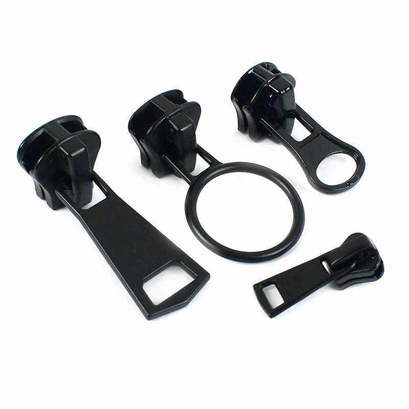 10Pcs Meetee 3# 5# 8# 10# 15# Zipper Sliders for Resin Zips Clothes Separating Zippers Replacement Zip Puller Sewing Repair Kits