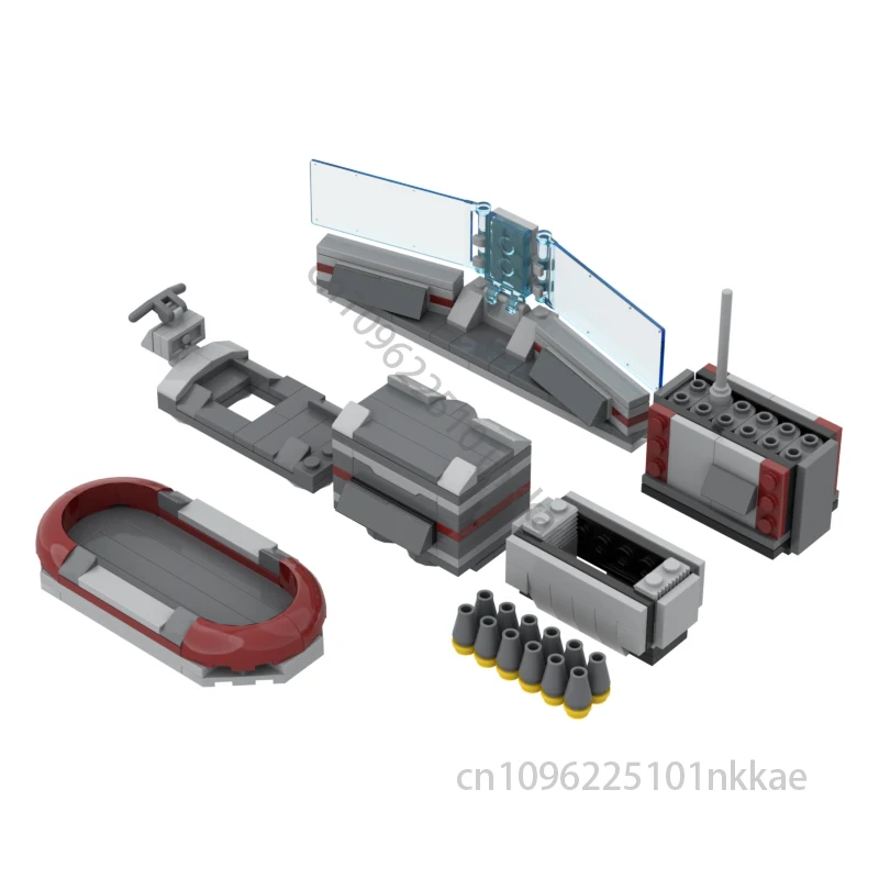 226Pcs MOC Space Wars Base Accessories Crate Carts Command Stations Building Blocks Model DIY Bricks Toys for Kids Birthday Gift