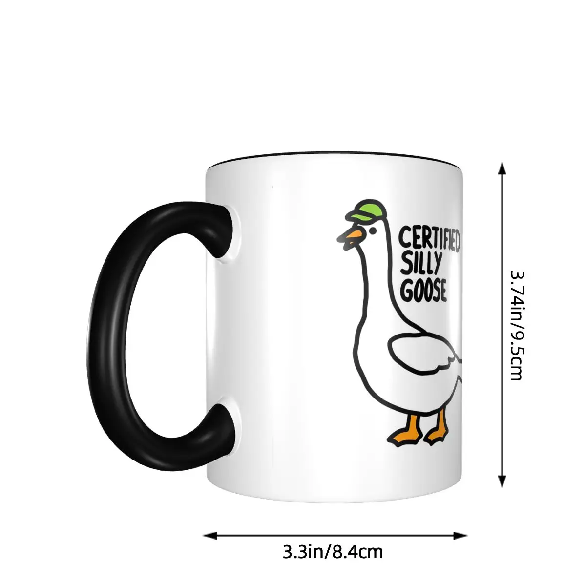 Certified Silly Goose Mug Funny Ceramic Coffee Cups Tea Mugs Milk Cup Drinkware Gift for Woman Man
