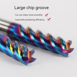 4 Flutes HRC65 Carbide End Mill CNC Cutting tools Alloy Carbide Milling EndMills Tungsten Steel Milling Cutter Square Router Bit