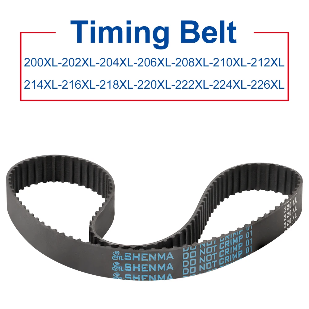 

XL Rubber Belt 200/202/204/206/208/210/212/214/216/218/220/222/224/226XL Closed Loop Transmisson Belt 10/15/20/25/30mm Width