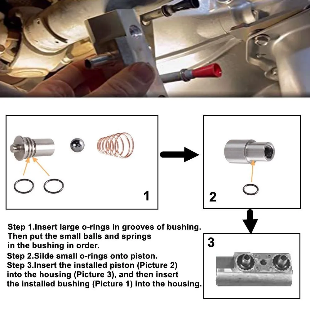 6L80 6L90 8L90 10L90 Transmission Cooling System Upgrade Kit 2014-UP Cooler Flow Bypass Valve Kit Replace STL010 Car Accessories