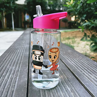 500ML Italian Brainrot Water Bottle Outdoor Drinking Cartoon Sports Cups Tung Tung Tung Sahur Tralalero Tralala Christmas Gift