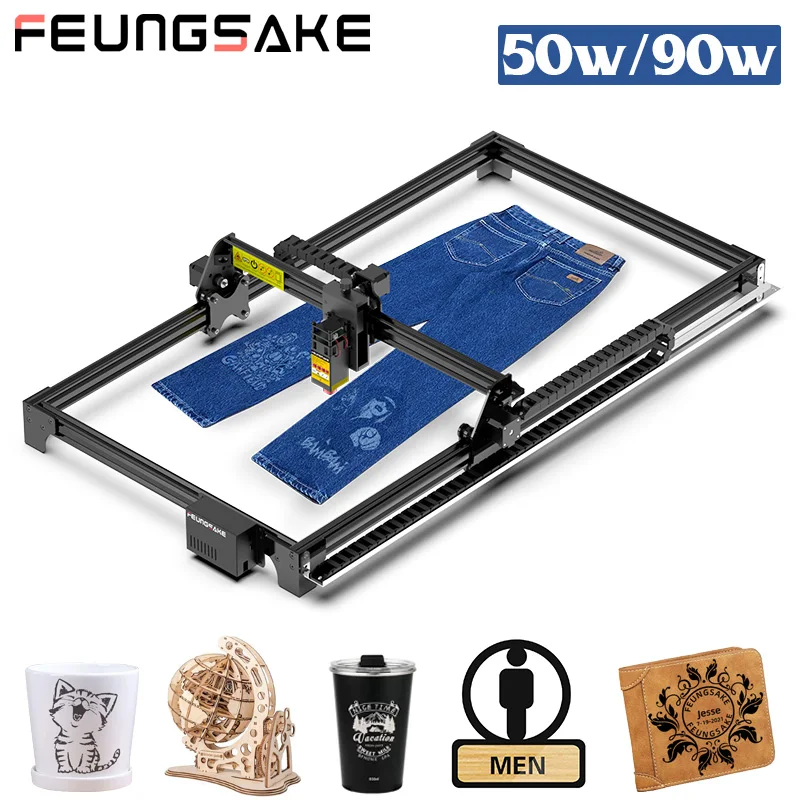 90W Laser Engraver On Wood Engraver Machine 50W Laser Engraving Machine For Metal Cnc Router 455Nm Blue Pmw