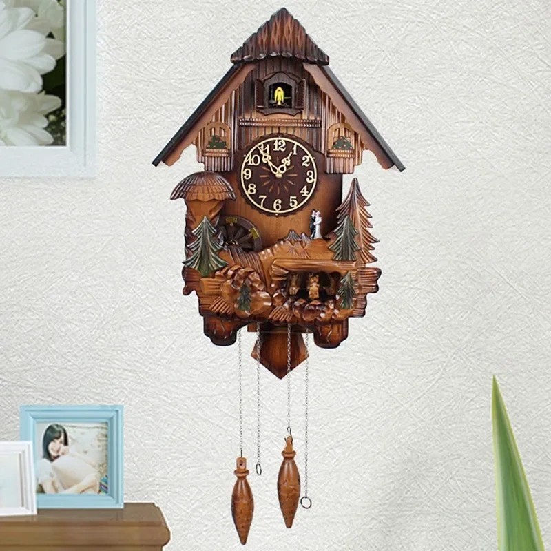 Living Room Decoration Dining Room Decor Clock Wall Clocks Wall Clock Modern Design The Cuckoo Silent Music Alarm Clock