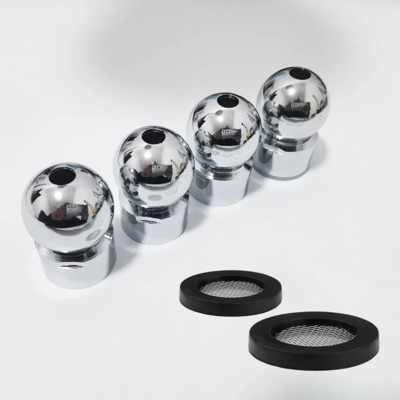 Shower Head Top Spray Connect Joint Stainless steel Universal Ball Joint with washer Rotatable Adapter Kitchen Faucet Fittings