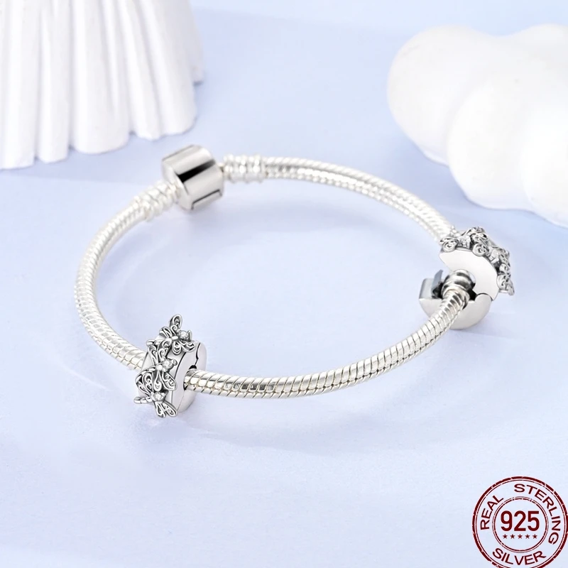 Spring Butterfly Collection 925 Sterling Silver Sunflower Bear Butterfly Colorful Beads Suitable Fit 3MM Original Bracelet