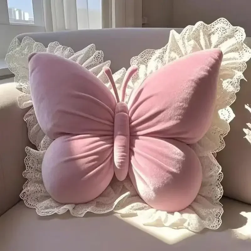

Princess Butterfly Office Pillow Living Room Bow Bedroom Car Sofa Cushion Home New Pillow Room