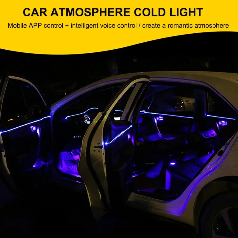 

For BMW E30 E36 E39 E46 E60 E70 E90 M3 M5 3/5 Series f10 f20 f30 New Ambient Light LED Decorative Trims With Colorful Atmosphere