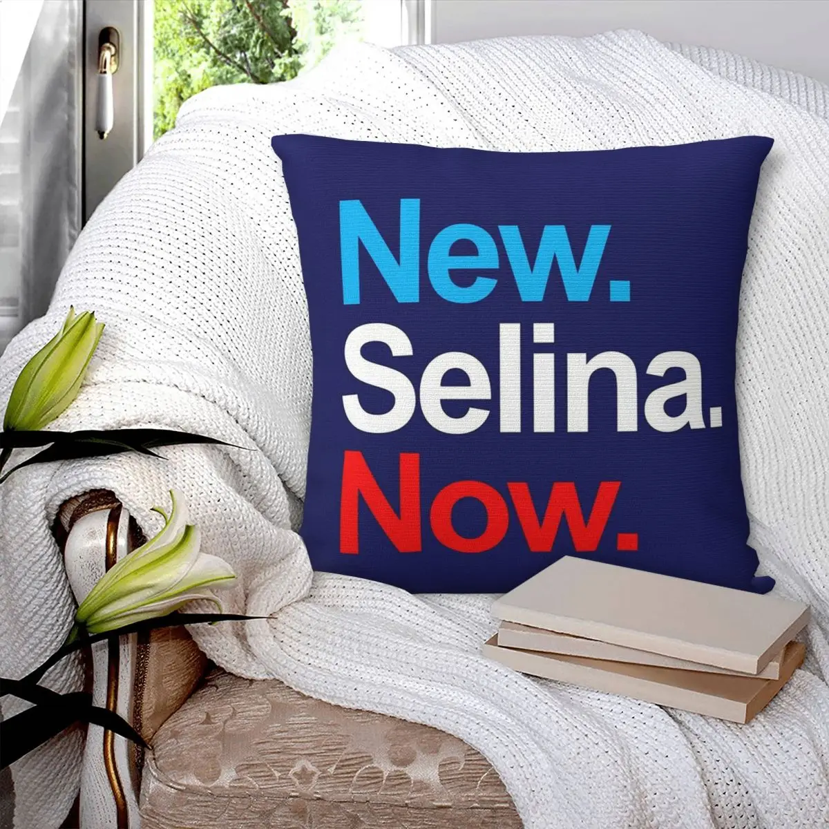 New.Selina.Now Square Pillowcase Pillow Cover Polyester Cushion Zip Decorative Comfort Throw Pillow for Home Bedroom