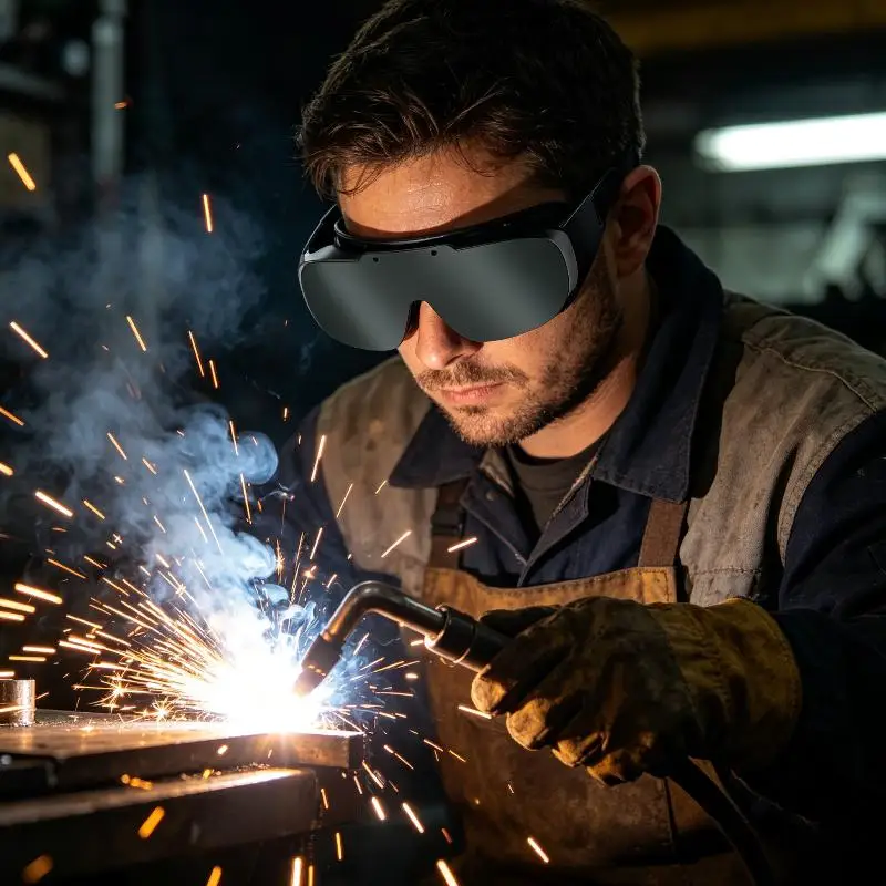 Argon Arc Welding Machine Special Protective Glasses UV Blocking Anti Dust Safety Glasses for Workers