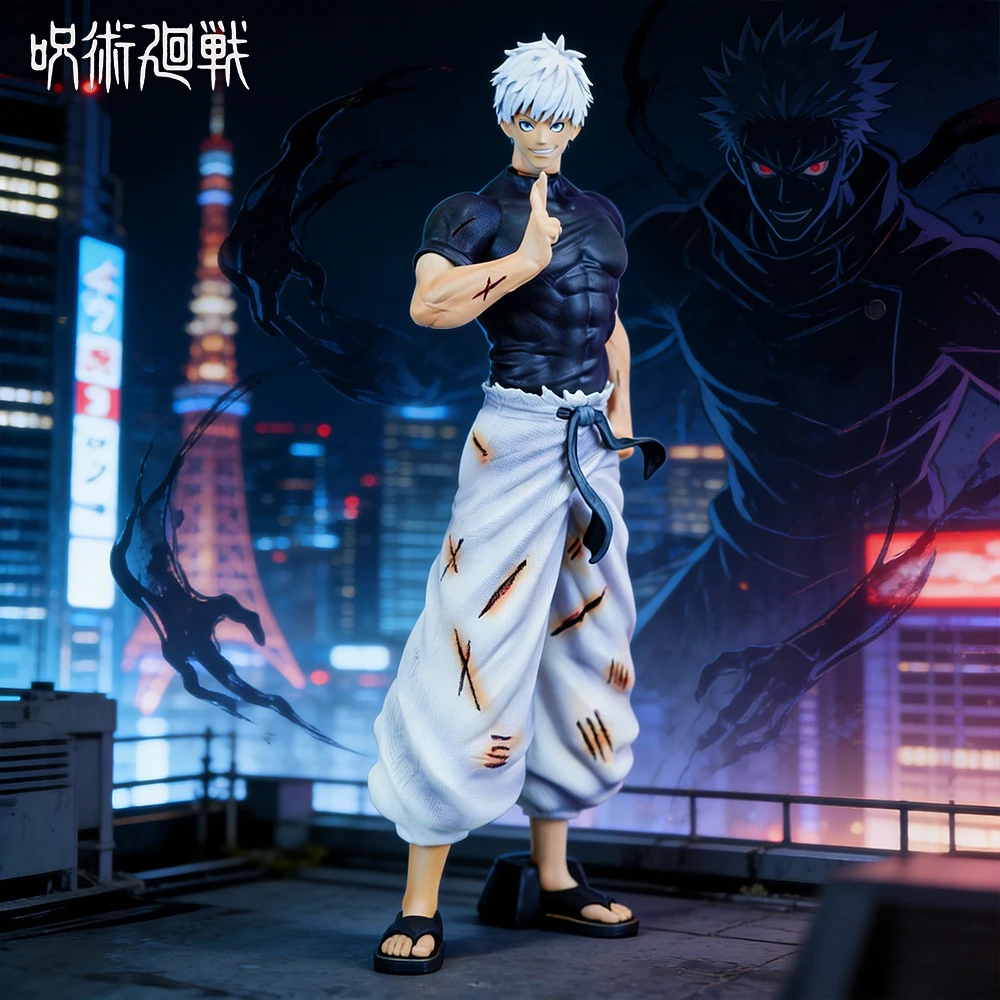 Figura de Anime Jujutsu Kaisen de 23.5cm/9.25in, Figura de Acción de Gojo Satoru, Estatua de PVC, Adorno de Escritorio, Modelo Coleccionable, Juguetes, Regalos