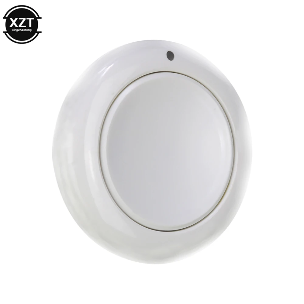 Round Shape 1 CH Button RF Transmitter Wireless Remote Control 315 433 MHz 1527 Roundness Design Remote Key Sticky Wall Panel