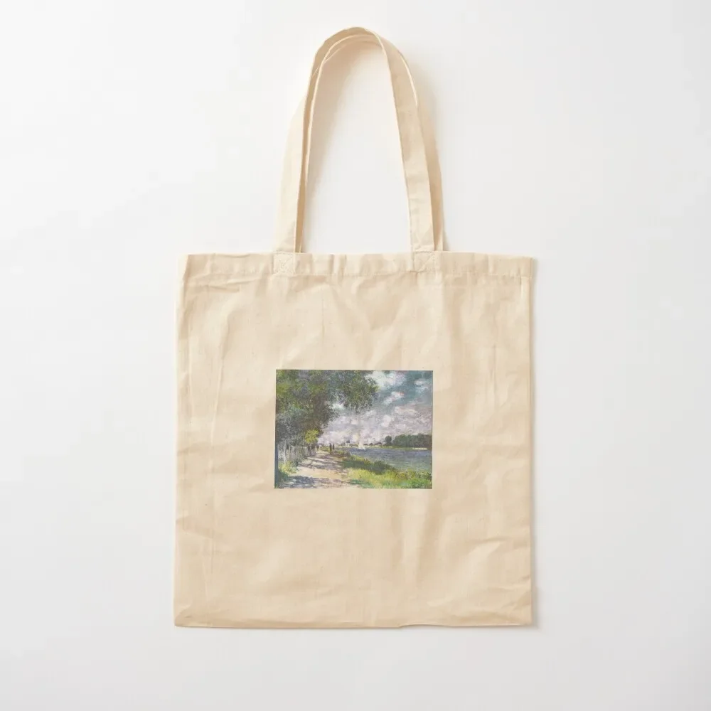 

the seine at argenteuil by claude monet Tote Bag shopper bag woman university shopper bag