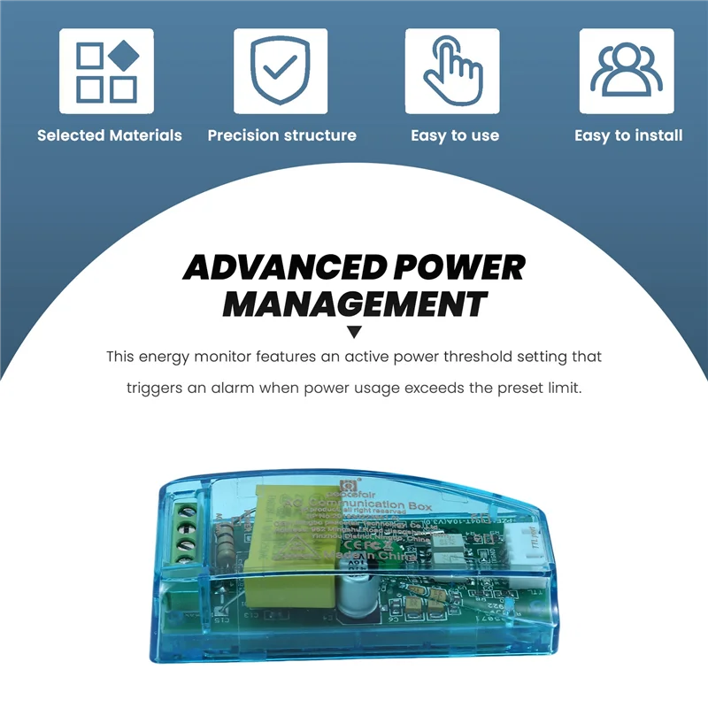 Módulo de comunicación de potencia del factor de potencia de corriente de voltaje CA Peacefair Módulo de prueba de corriente TTL para Arduino-N33R