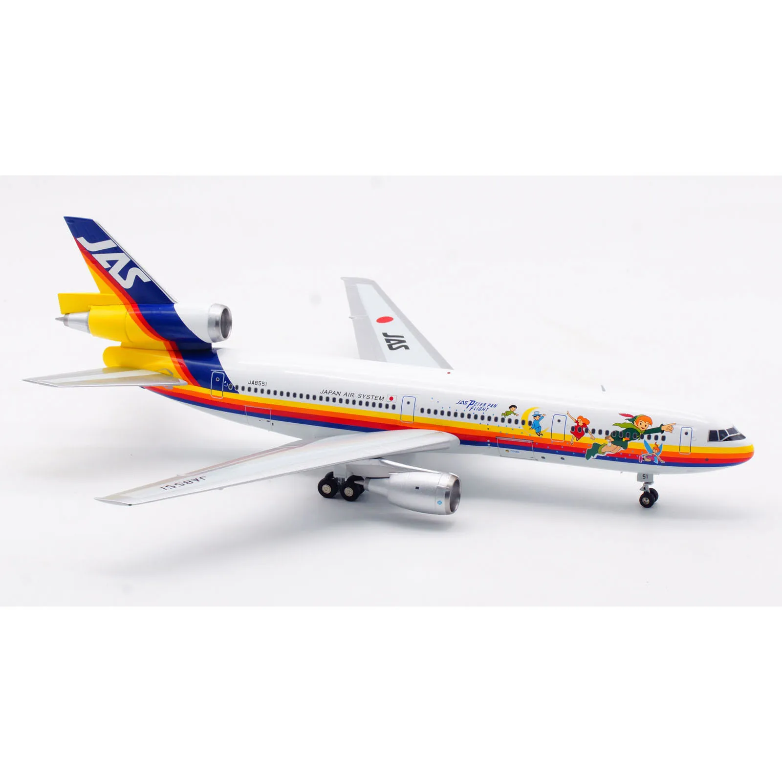 B-103-JAS-551 سبيكة تحصيل طائرة هدية B-MODELS 1:200 JAS نظام الهواء الياباني ماكدونيل DC-10-30 دييكاست نموذج طائرة JA8551