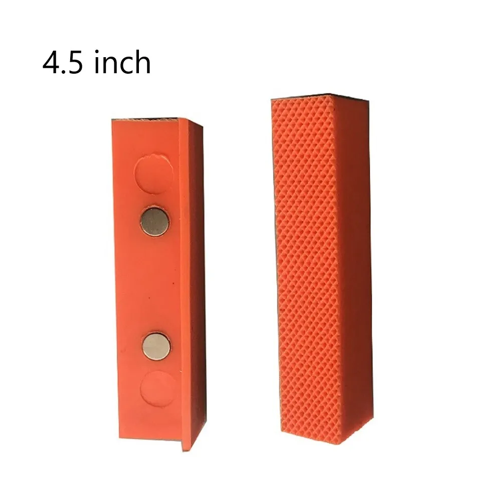 1 Pair 6 Inch Vise Jaw Pad Magnetic Cover Multi-Purpose Protector For Holding Wood Metal Plastic Tubing Threaded Items