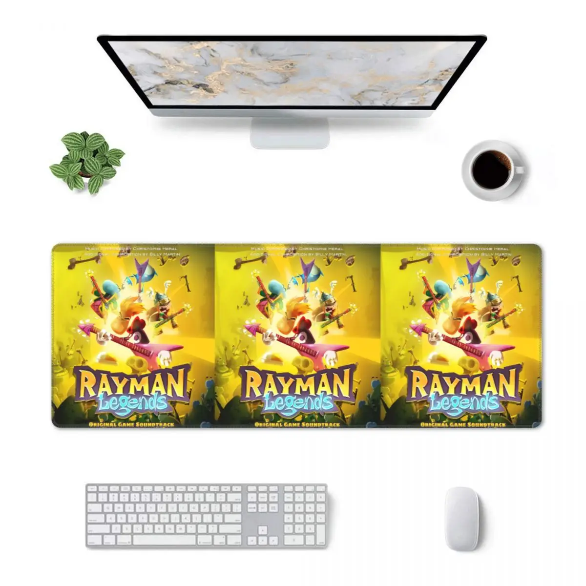 Large Mouse Pad Cartoon Games Rayman Legends Gamer PC Laptop Mats Keyboard Carpet Computer Gaming Office Accessories Desk Mat