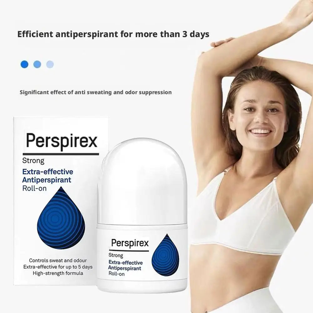 Perspirex Antitranspirante Roll-on Fuerte, Cómodo, a Prueba de Sudor, Productos Líquidos Antitranspirantes, Loción Antitranspirante, Fresco, Sin Olor, Cuidado de la Piel