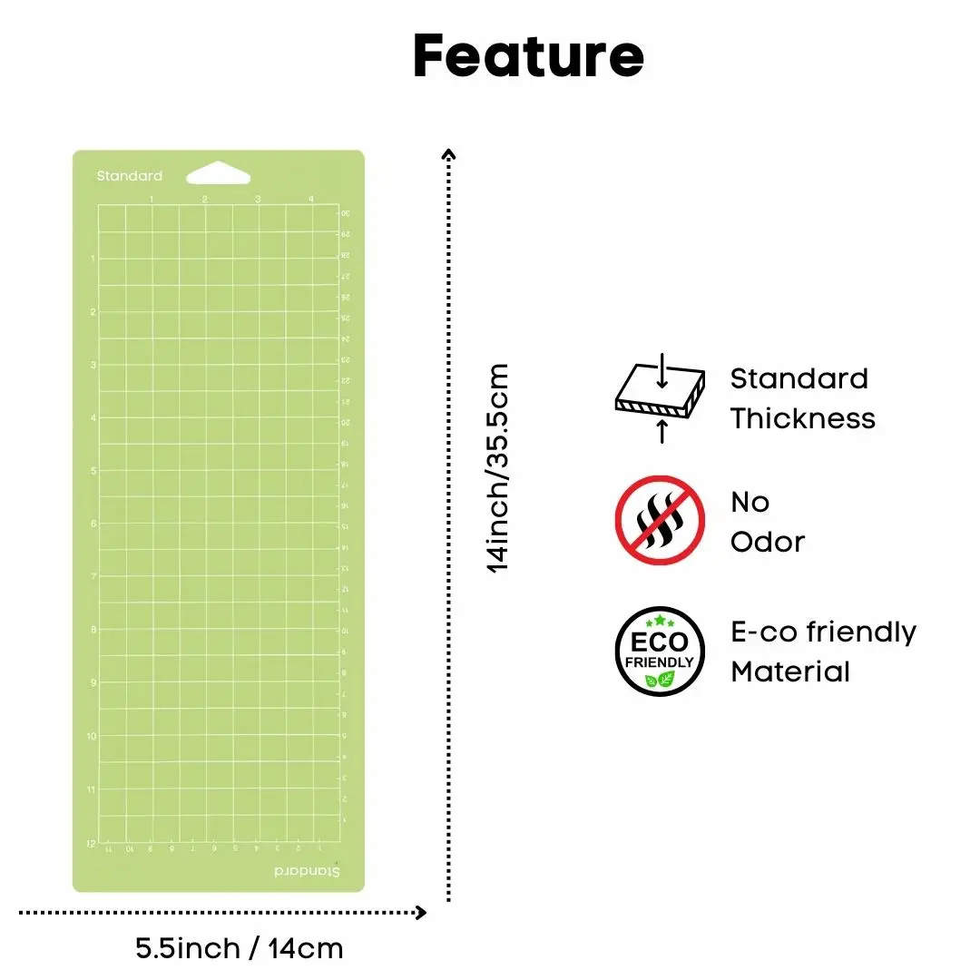 4.5X12 Cutting Mat for Cricut Joy StandardGrip LightGrip, Variety Adhesive Cut Mat for Cricut Joy Accessories Durable No Smell