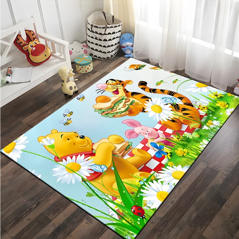 Disney Winnie The Pooh Bear Tigger Piglet Area Rug Carpet for Home Living Room Children\'s Bedroom Sofa Doormat Kid Mat Potdemiel