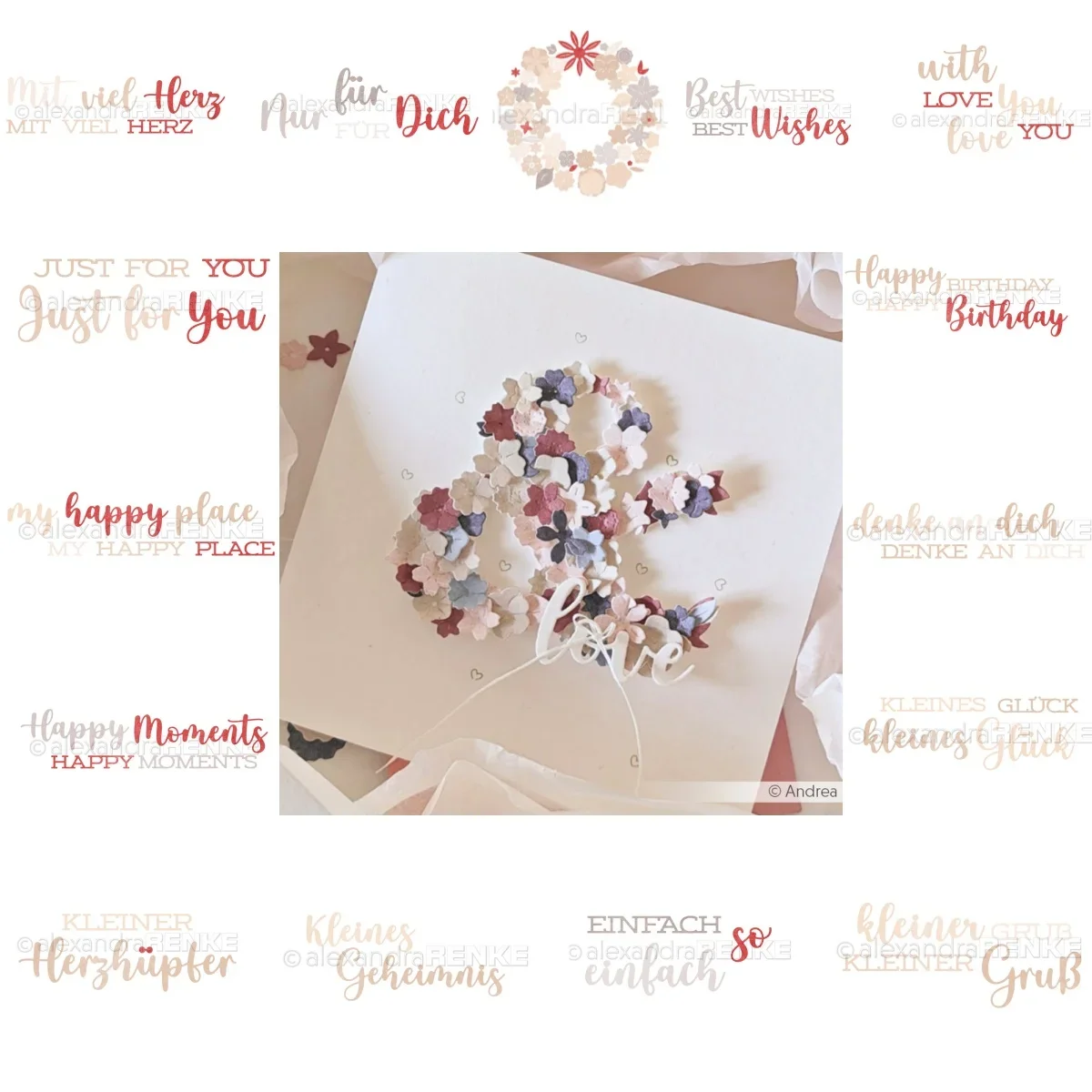 

Kleines Geheimnis Letter Flower Metal Cutting Dies for DIY Scrapbooking Craft Decorat Paper Card Template Gift Card 2024 New