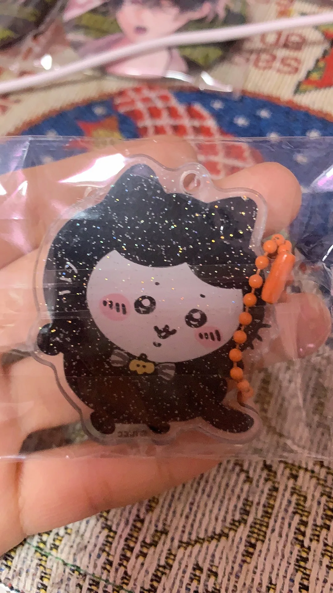 Neuer Yiji Koreanischer Halloween-Schlüsselanhänger aus Acryl, kreativer Hachiware-Usagi-Taschenanhänger, Geschenk für Freunde – Detail 5