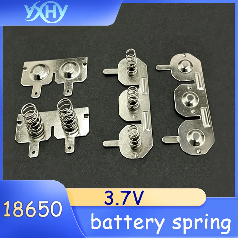 18650 lithium battery spring clips for positive and negative poles two sections and three sections connected in parallel 3.7V
