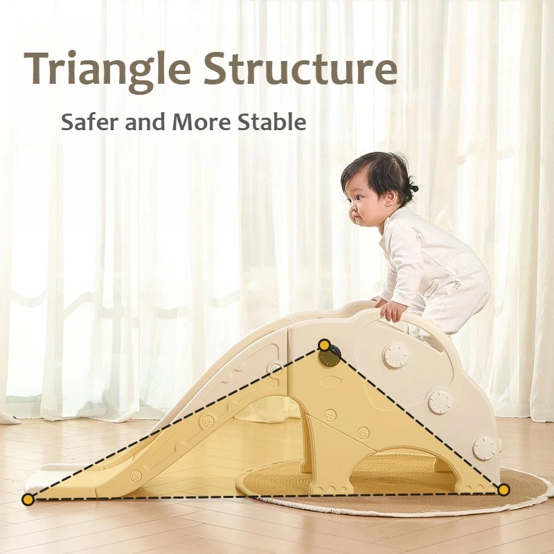 안전한 아기 미끄럼틀 실내 놀이터 어린이 미끄럼틀 장난감 곡선형 플라스틱 3세 어린이 미끄럼틀 안정적인 가정용 미끄럼 방지 계단 미끄럼틀